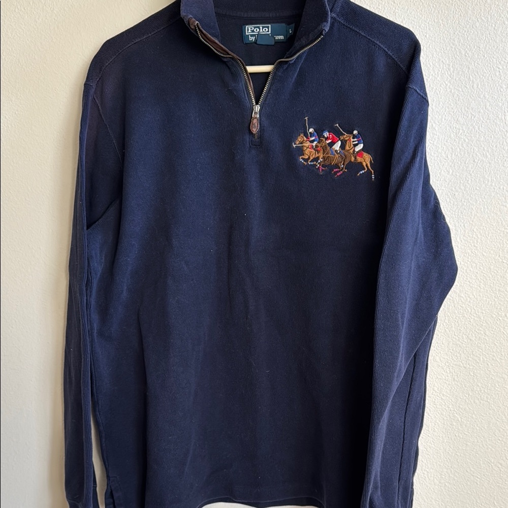 Polo by Ralph Lauren Blue Zip Up Sweater